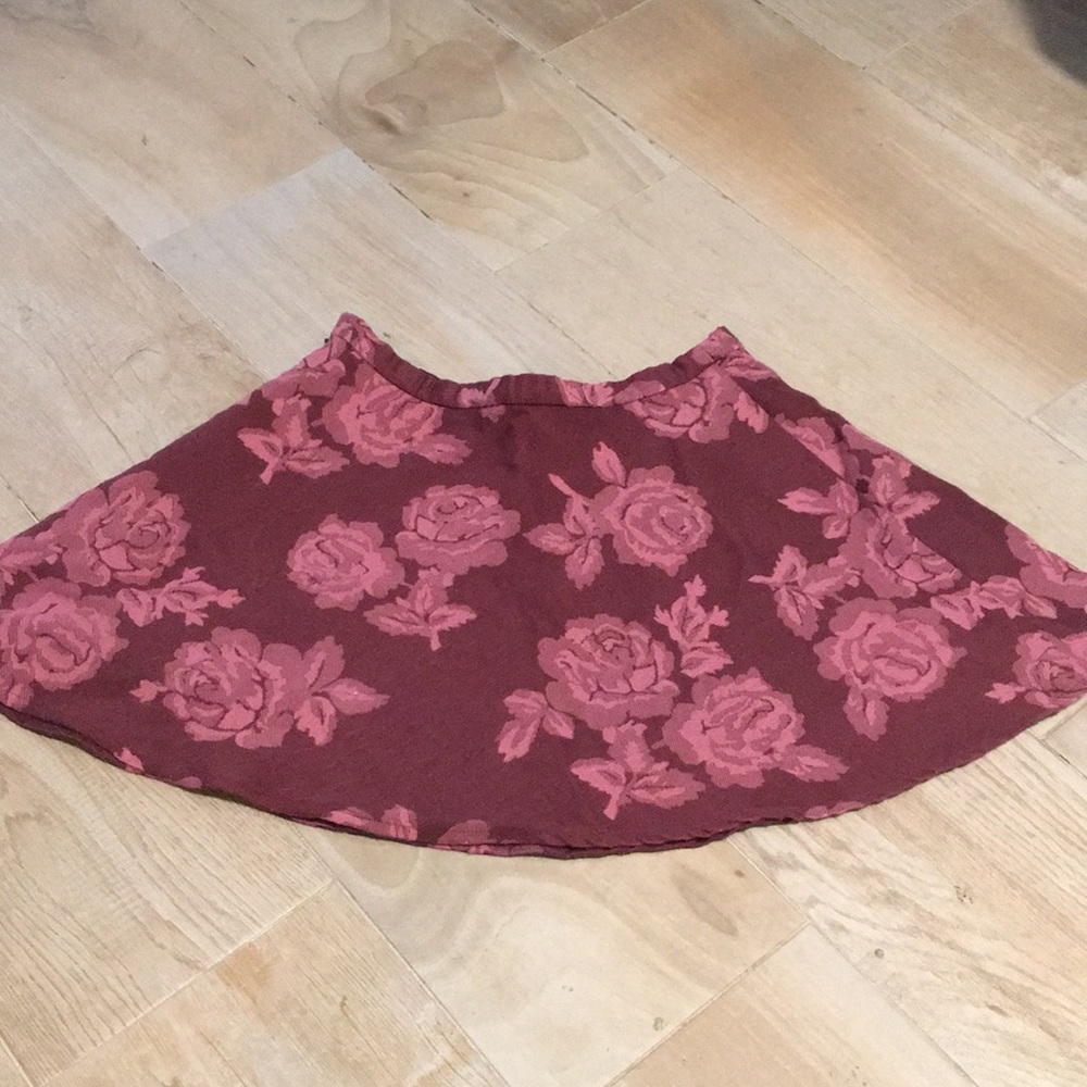 Abercrombie Floral Woven A-line Mini Skirt